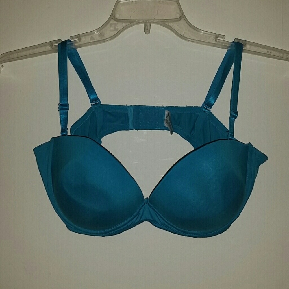 Turquoise Blue Padded pushup bra 38D